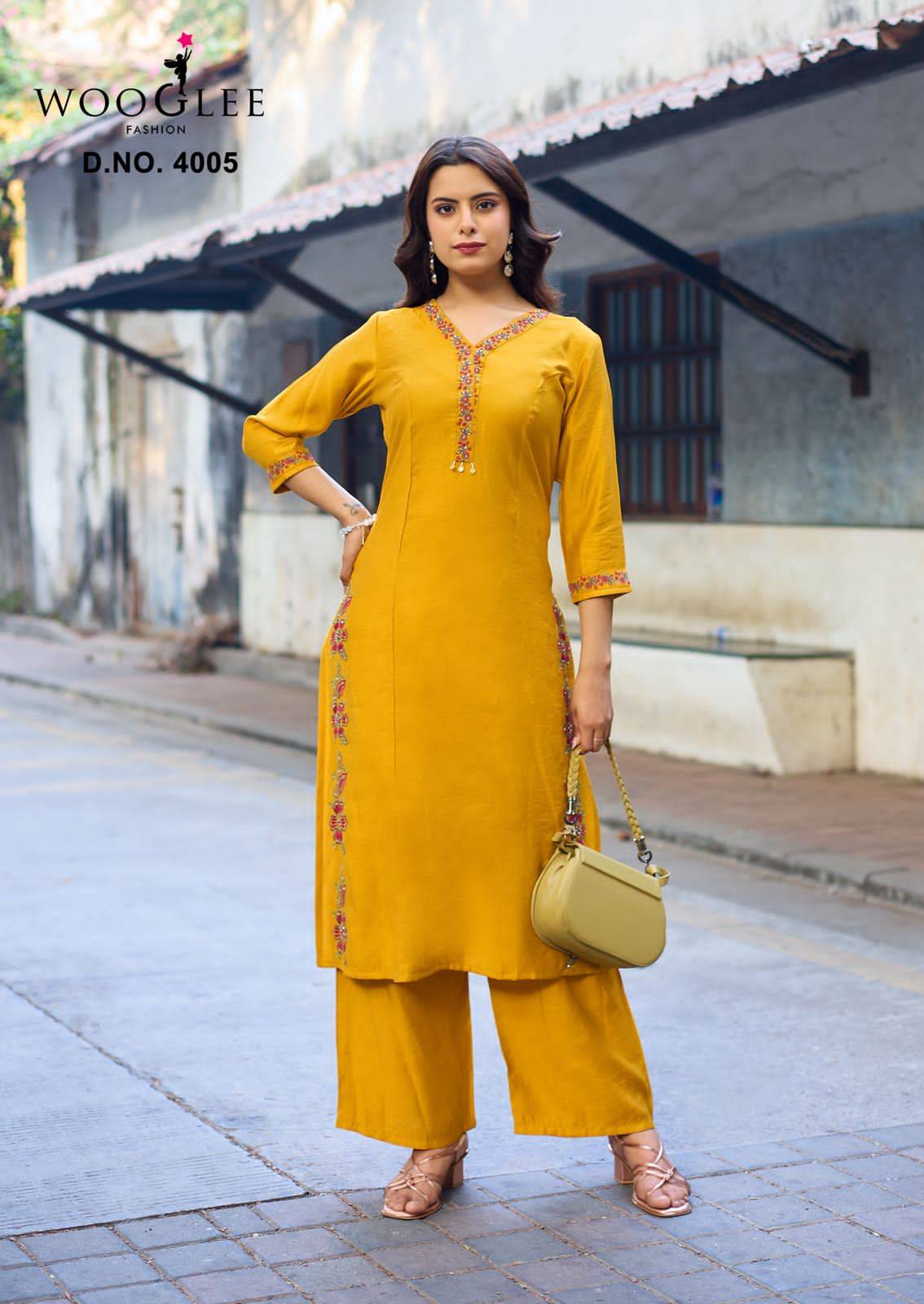  Rahima By WOOGLEE 4001 To 4006 Series Beautiful Festive Suits Colourful Stylish Viscose Weaving readymade dresses At Wholesale Price